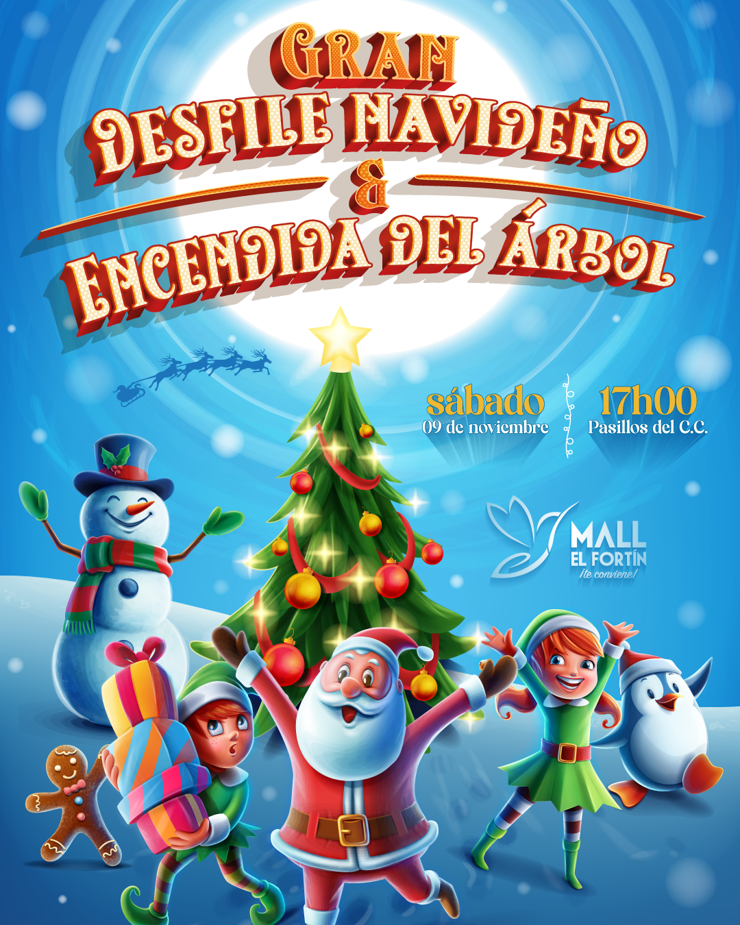 GRAN DESFILE NAVIDEÑO Y ENCENCIDA DEL ÁRBOL 09/11/2024