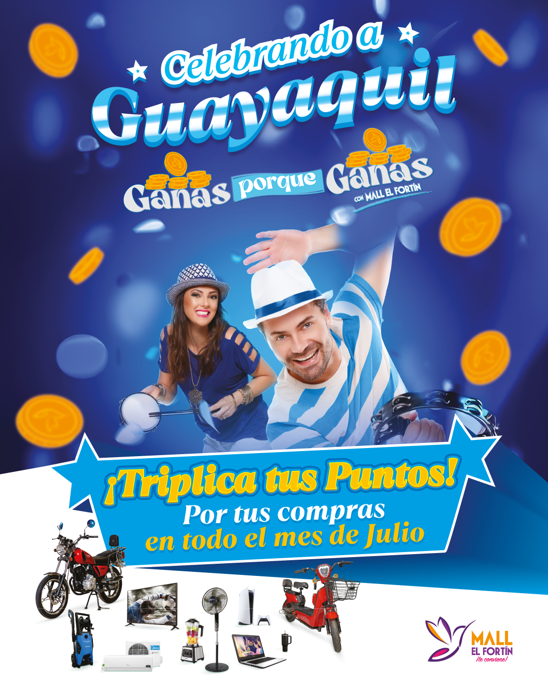 CELEBRANDO A GUAYAQUIL GANAS PORQUE GANAS DESDE 01/07/2025 HASTA 31/07/2025